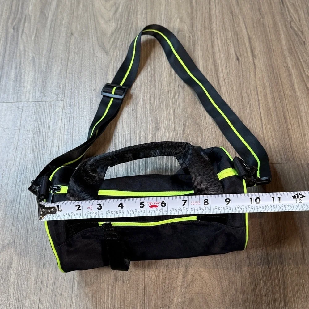 Black and Neon Green Men's Bag New Without Tags Crossbody Adjustable Straps
